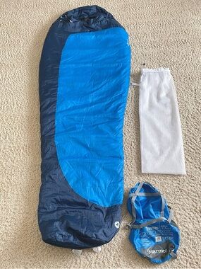 Marmot Trestles 15 Regular Length Sleeping Bag Lightweight Packable Backpacking